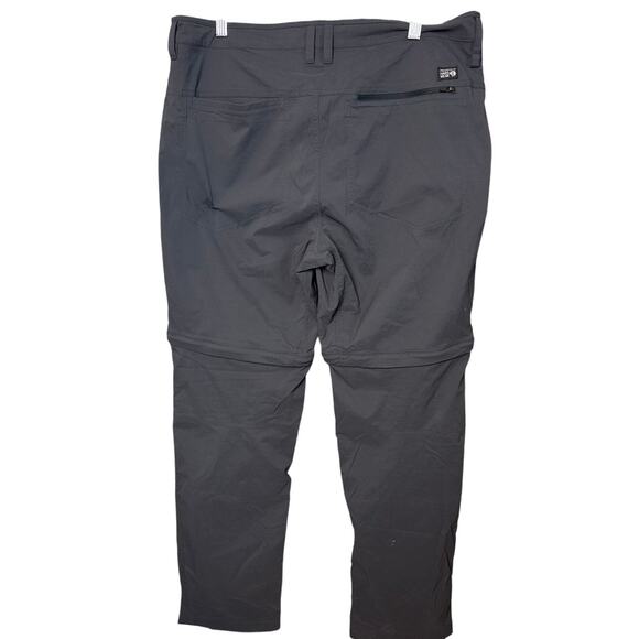 Mountain Hardwear Men's Basin Trek Convertible Pants Gray Size 36/30 Gorpcore - Picture 3 of 10